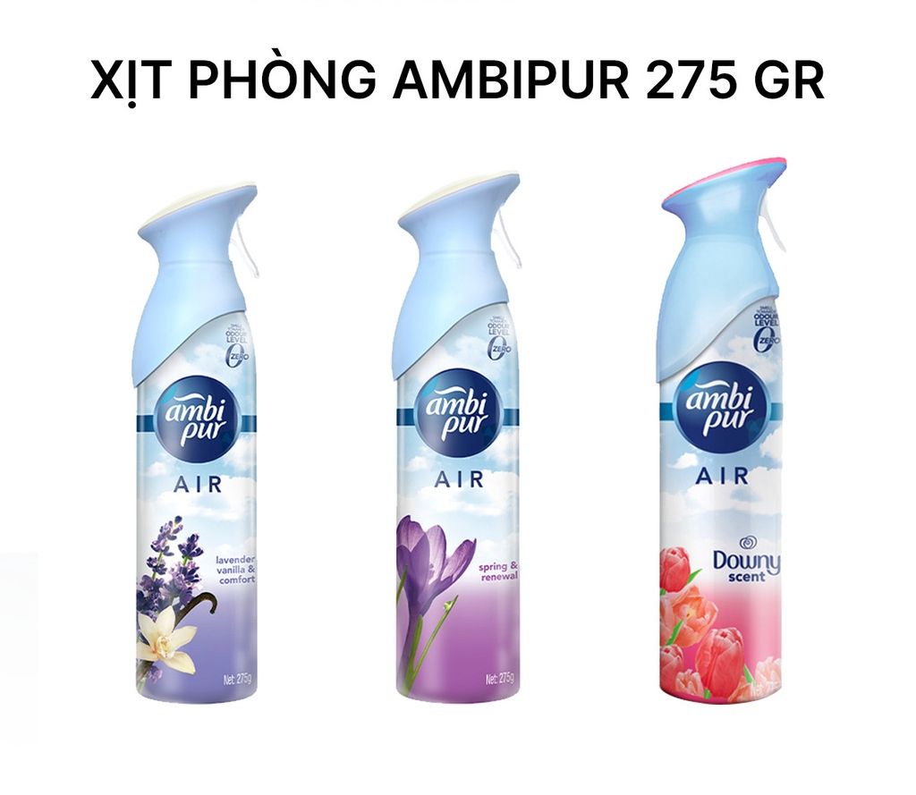 Xịt phòng cao cấp ambi pur nhiều mùi hương chai 275ml