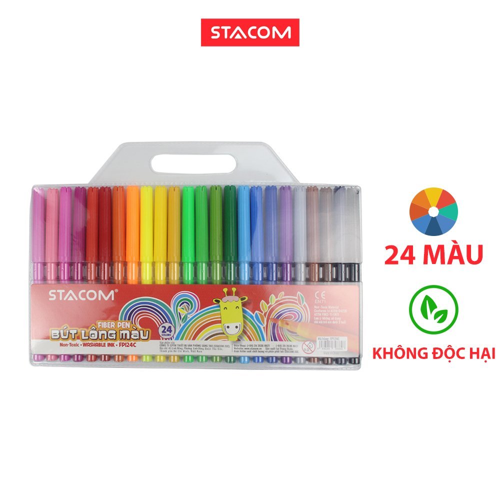 Bút lông màu 24 màu stacom- fp124c