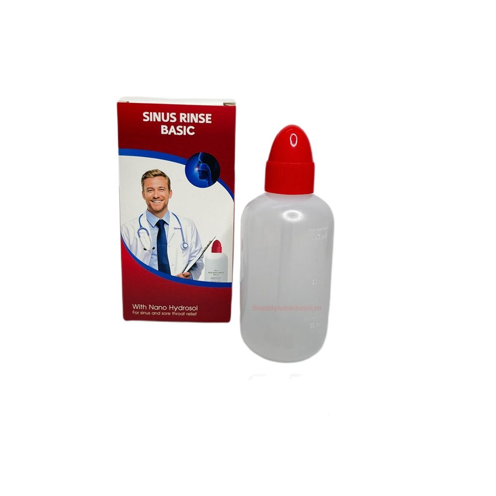 Bình rửa mũi dr home + tặng 06 viên muối rửa mũi, miệng
