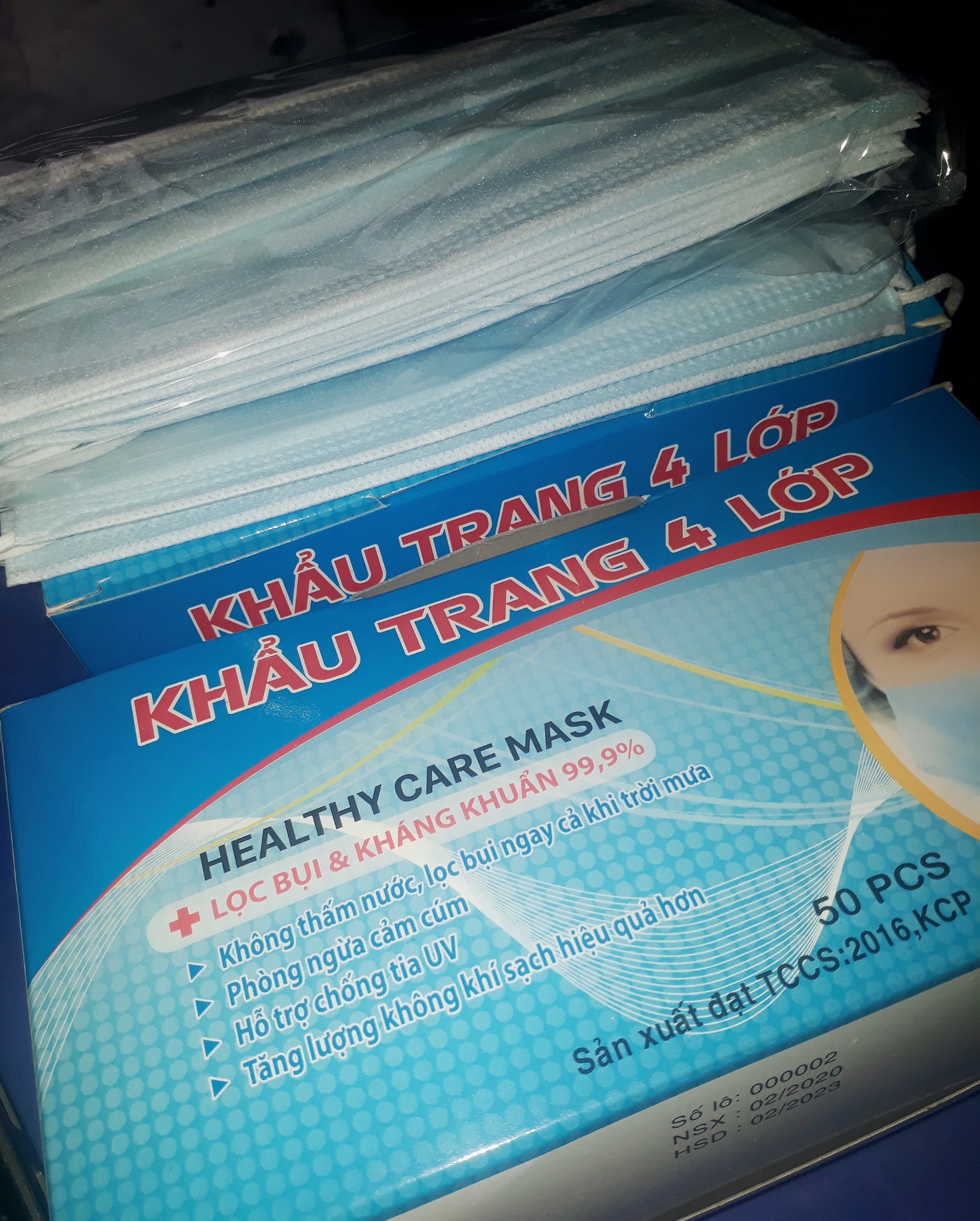 KHẨU TRANG KHÁNG KHUẨN HEALTHY CARE MASK (XUẤT KHẨU)