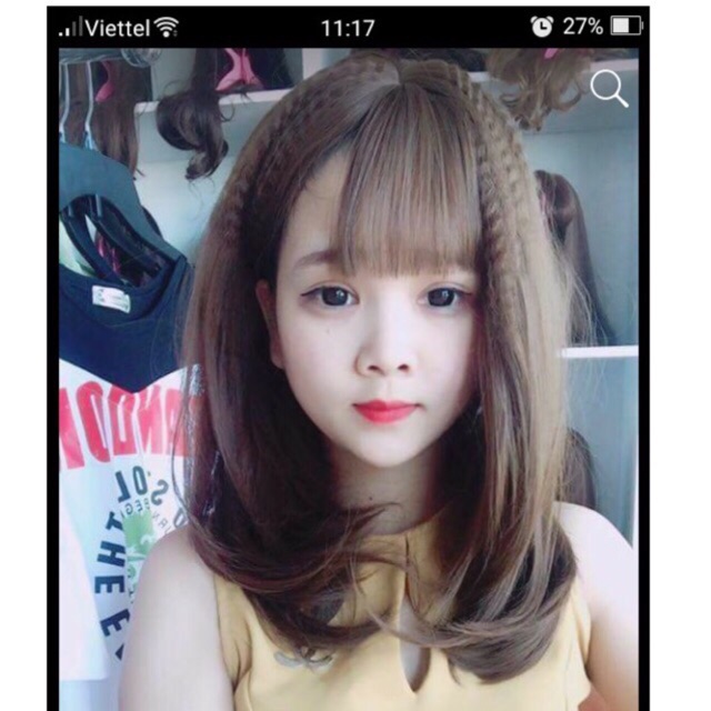 Tóc Giả Nguyên Đầu Cúp Sole 35 Cm- Bấm Phồng Chân Tóc