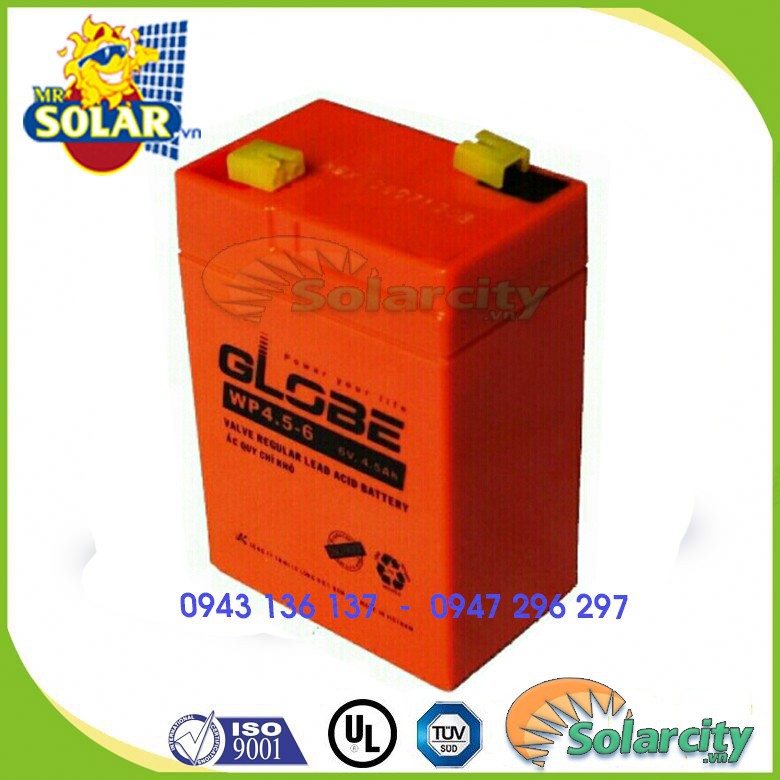 [HCM]Ắc quy Globe 6V - 5Ah chính hãng