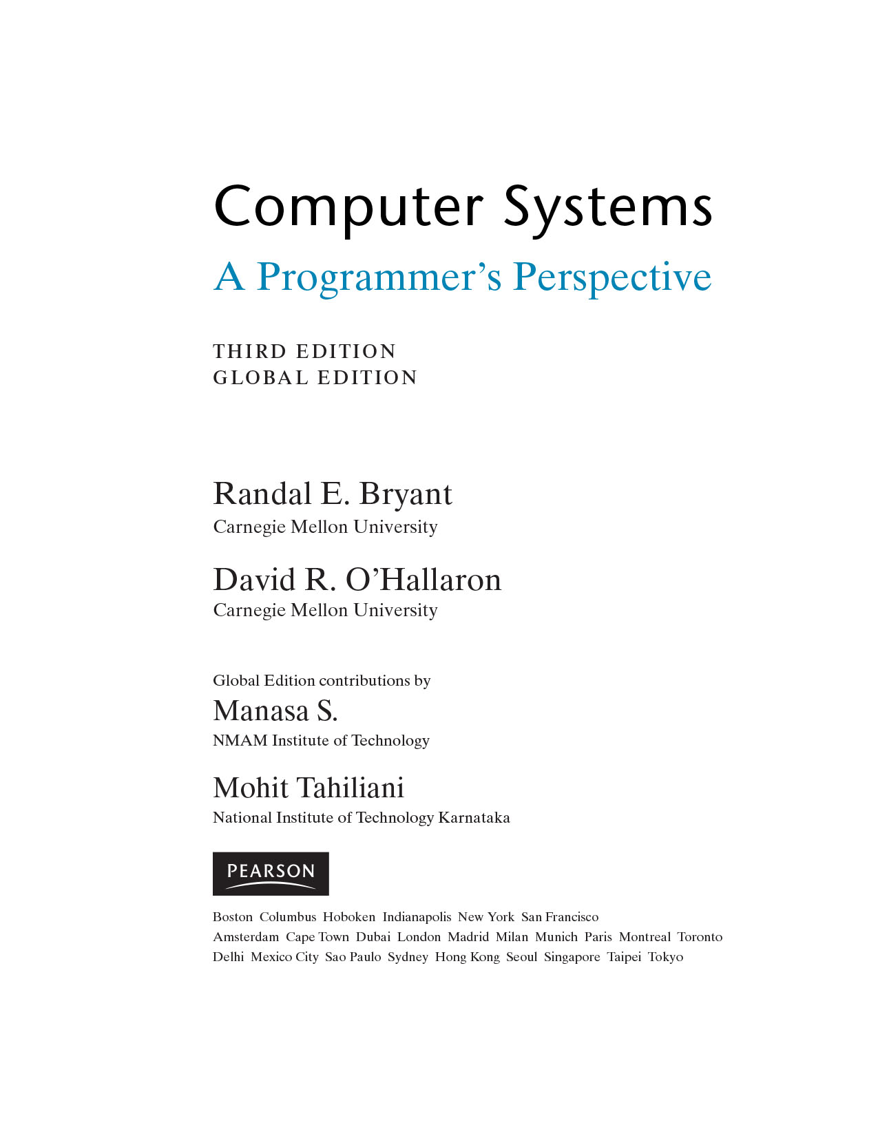 Sách Tiếng Anh Computer Systems A Programmer’s Perspective Third Edition ( 2016)