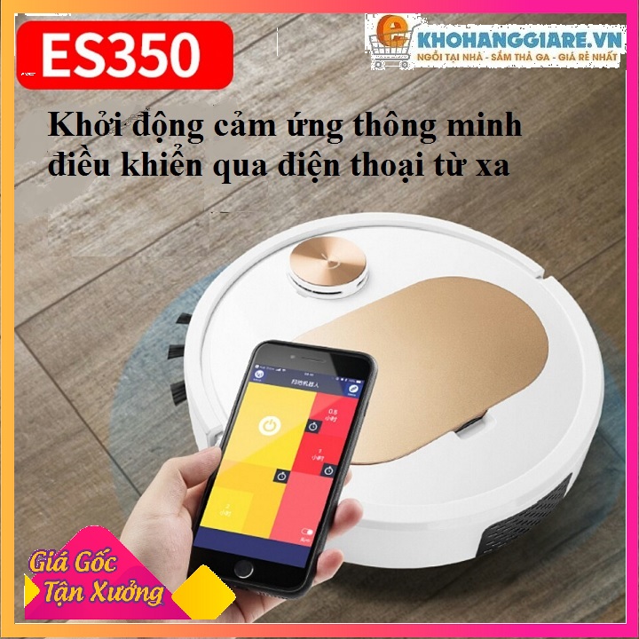 Robot quét, lau nhà hút bụi 3in1 thông minh ES350