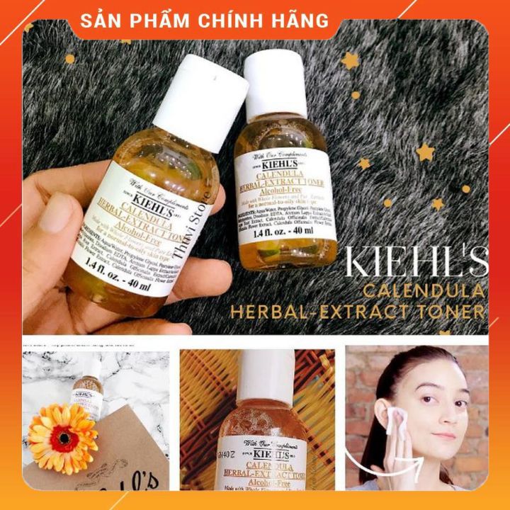 Toner Hoa Cúc Calendula Herbal Extract Alcohol-Free Toner 40ml