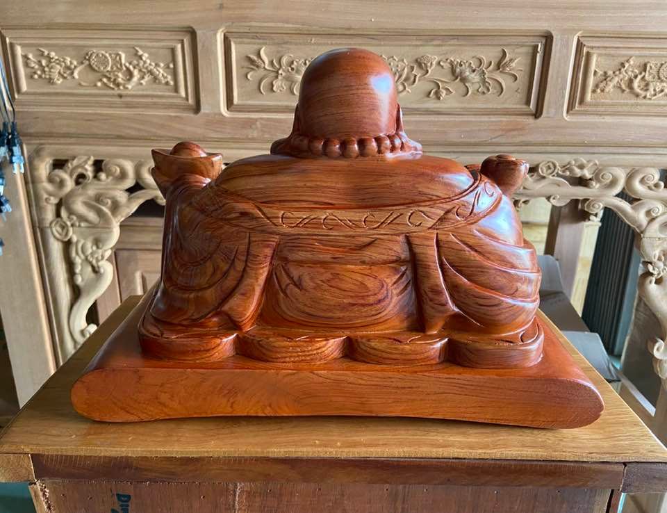 Tượng Di Lạc Gỗ Hương 40cm