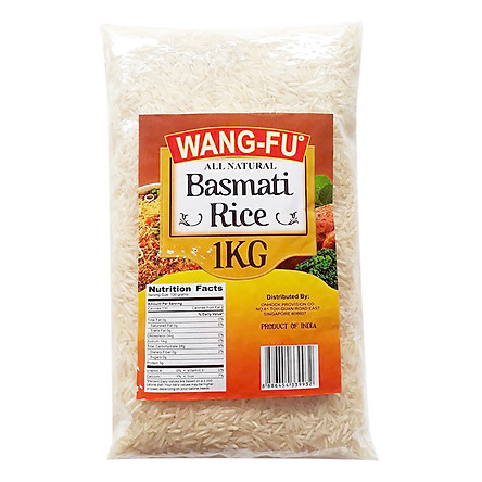 Gạo Basmati cao cấp hiệu Wang Fu Basmati 1kg