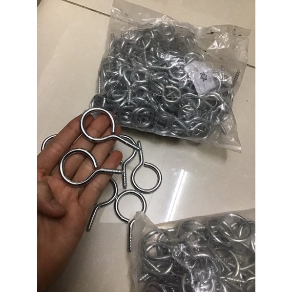 Combo 10 Khoen ốc vít - đinh tròn, móc tròn đa năng