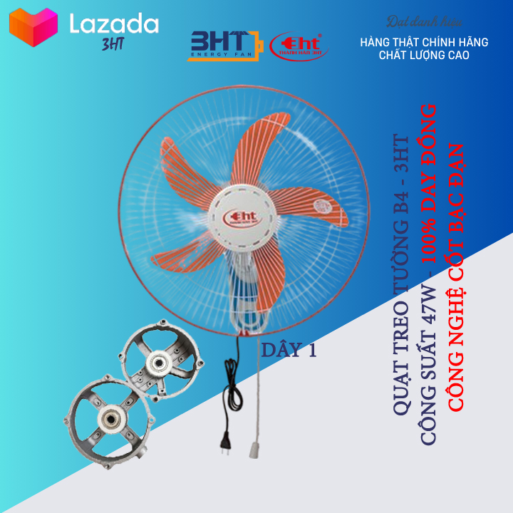QUẠT TREO TƯỜNG B4 - 47W - MẪU 2023