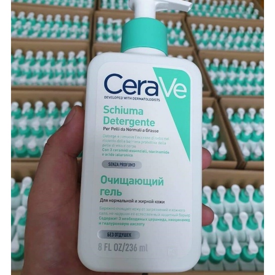 Sữa Rửa Mặt Cerave Foaming Facial Cleanser 236Ml Pháp