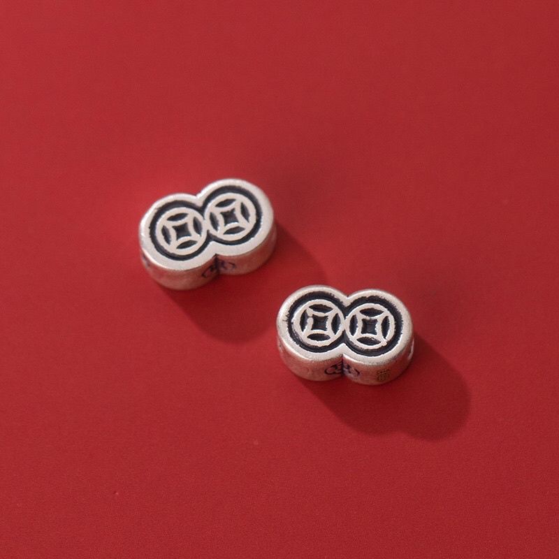 [S925] Charm bạc 3D kim tiền - MH76