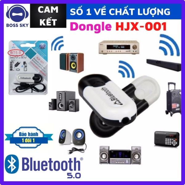 [MẪU MỚI] USB Bluetooth 5.0  HJX-001 Thế Hệ Thứ 4 HF16 BOSS SKY, Hàng Loại 1 ,Tốc Độc Kết Nối Ổn Định Dùng Cho Loa, Amply, Mixer, Equalizer