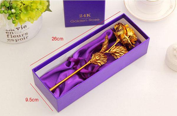 Hoa Hồng 3D Mạ Vàng