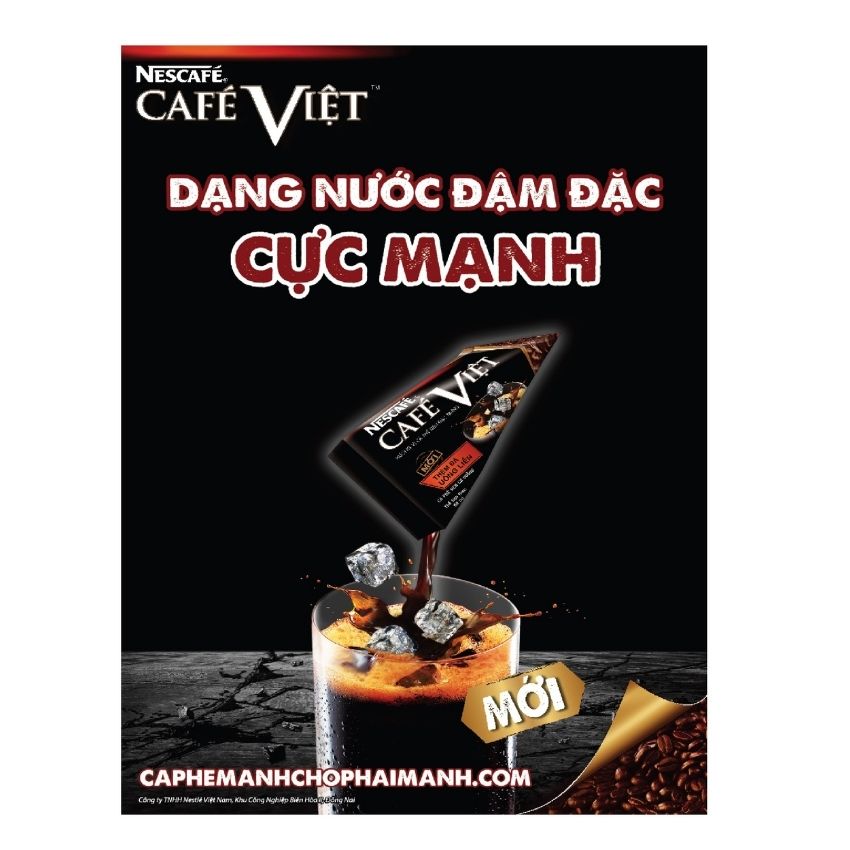 [HCM] NESCAFE Việt cà phê đen đá(hộp 15 gói x16g) MNCFV01