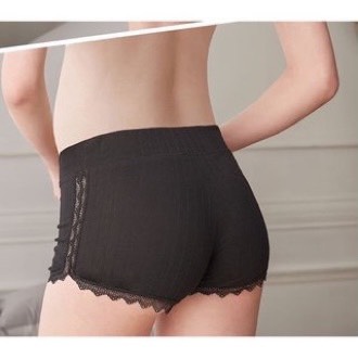 Quần mặc váy cho bà bầu chất modal co giãn cạp chéo pha ren QMVR01