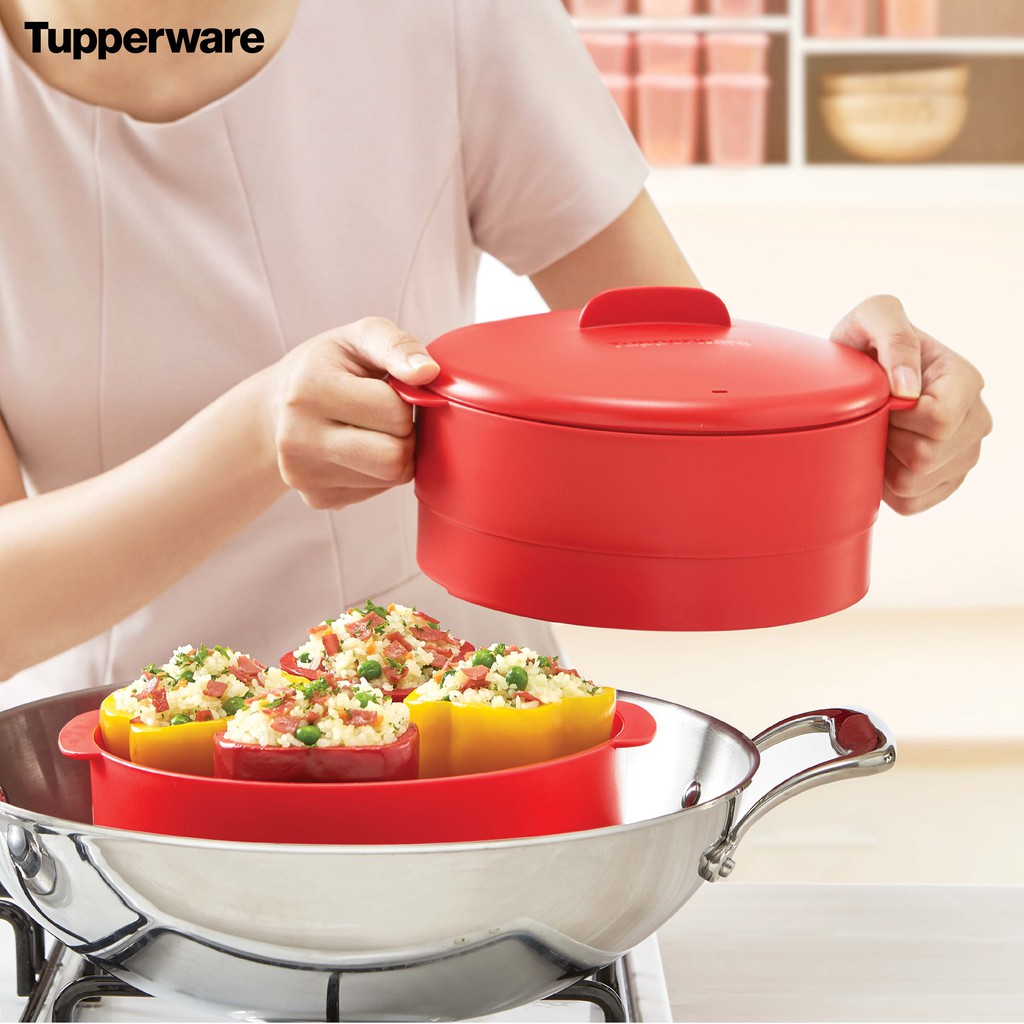 Tupperware Freeship Xửng hấp Steam It 2 tầng 3 tầng Tupperware