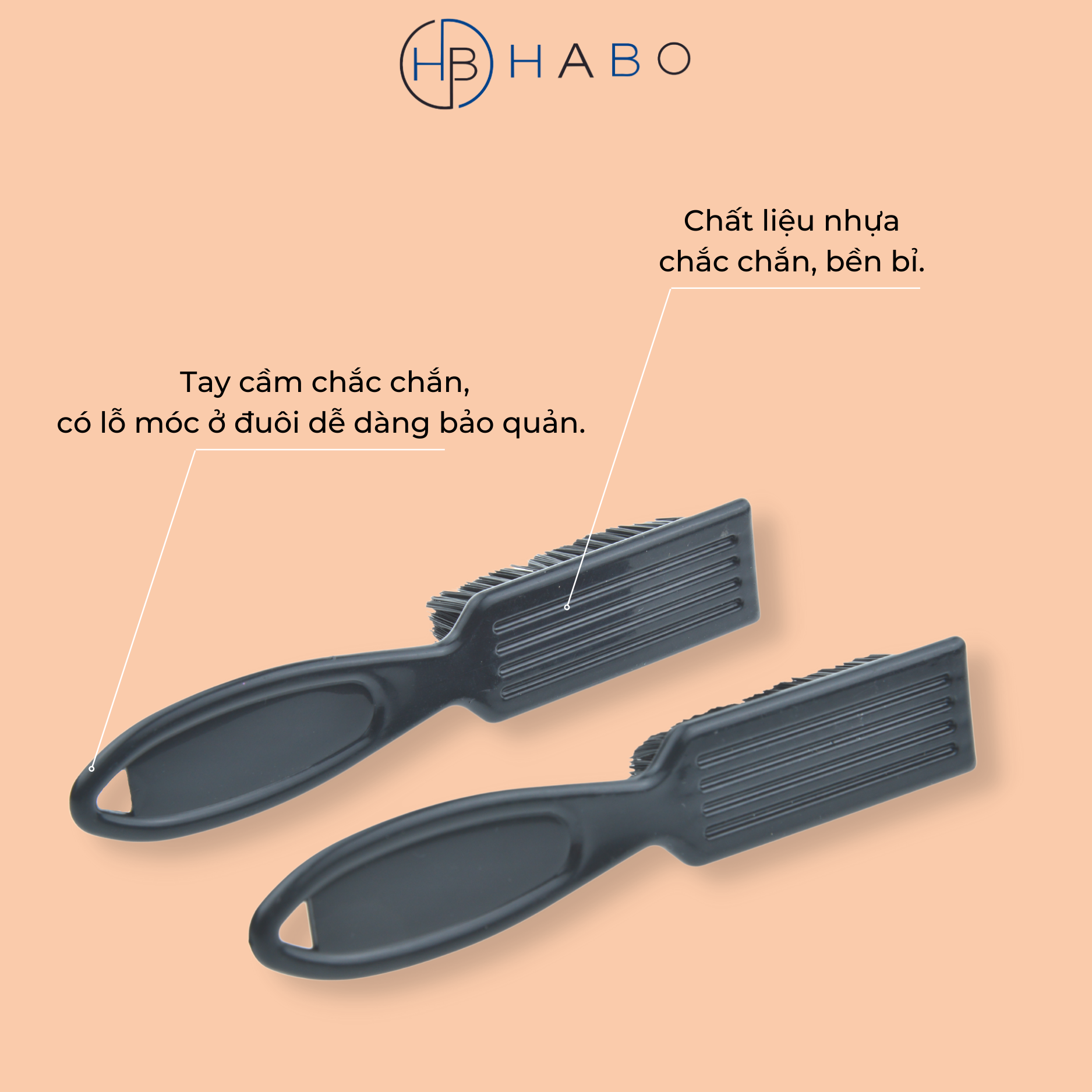 Lược phủi tóc, cọ phủi tóc, chổi phủi tóc chuyên Fade cho thợ tóc, barber shop