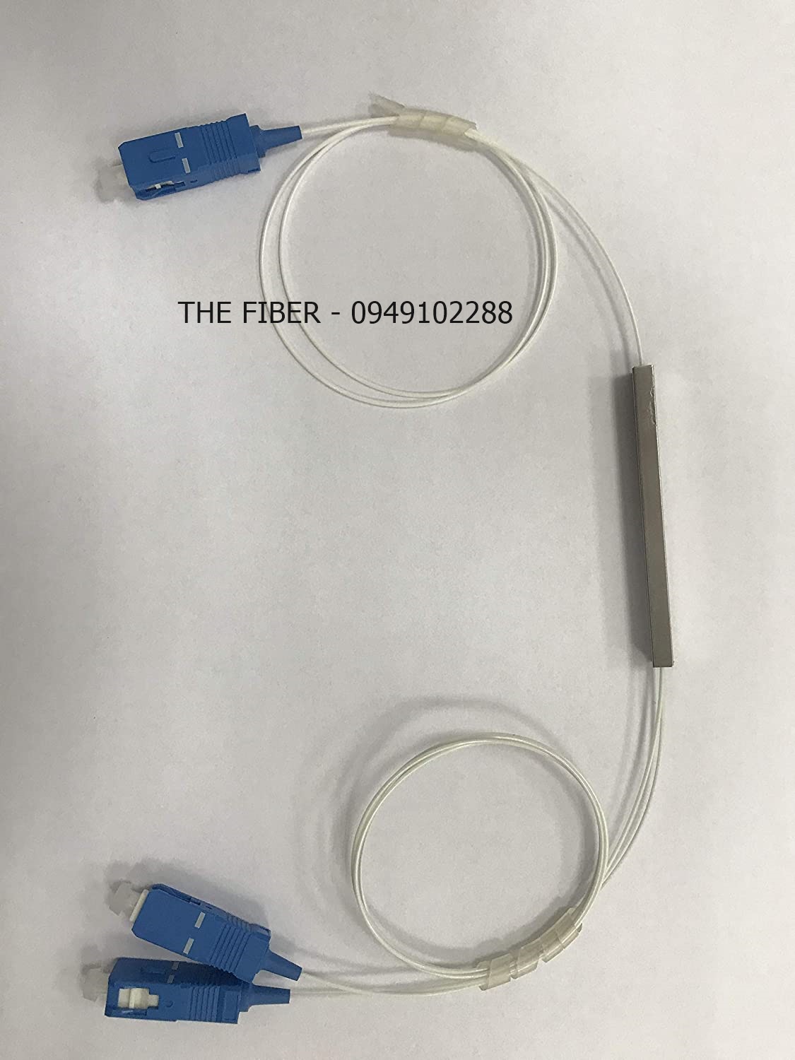 Bộ chia quang Splitter 1x2 SC/UPC phi 0.9mm dài 1M