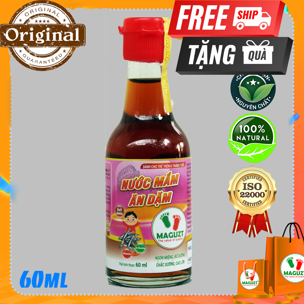 Nước Mắm Cho Bé Ăn Dặm Maguzt Cá Cơm Than