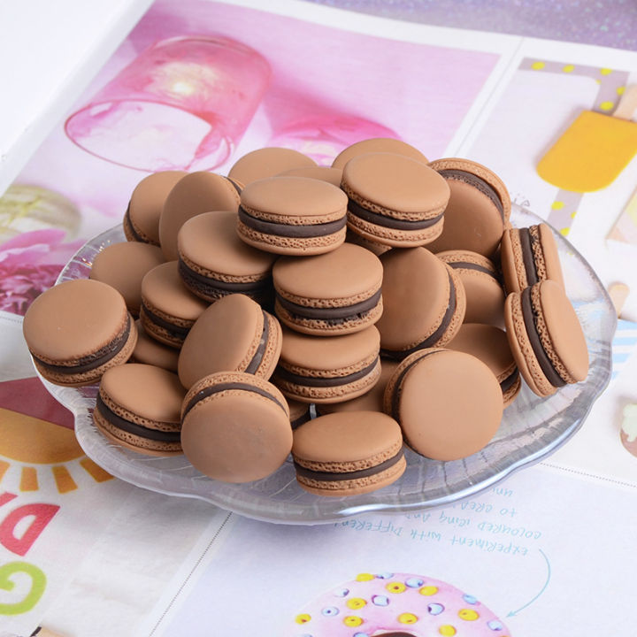 Combo 2 Charm Slime Squishy Bánh quy nhân kem nhiều màu