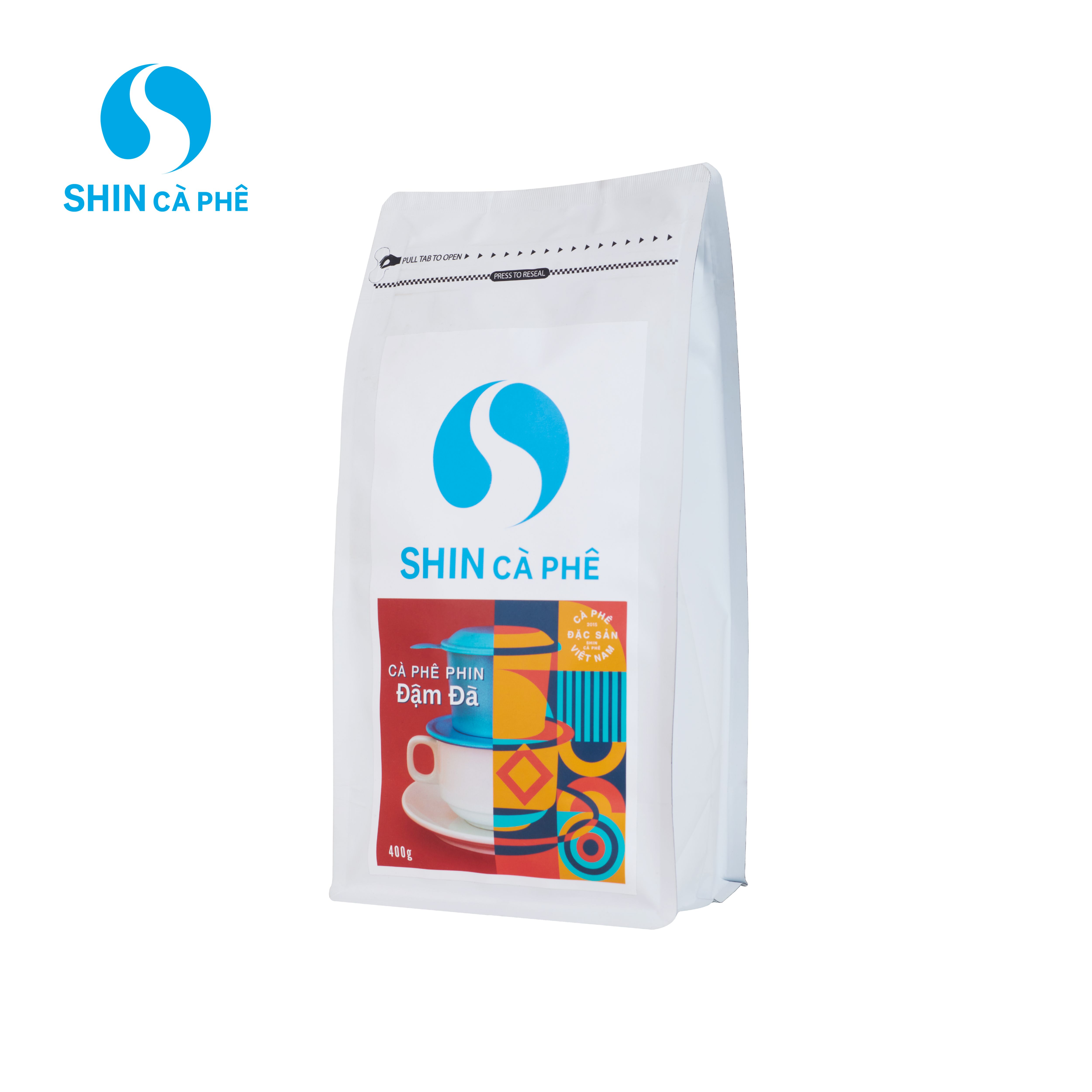 Cà phê Phin đậm đà - SHIN Cà Phê - Cà phê pha phin - Gói 400g
