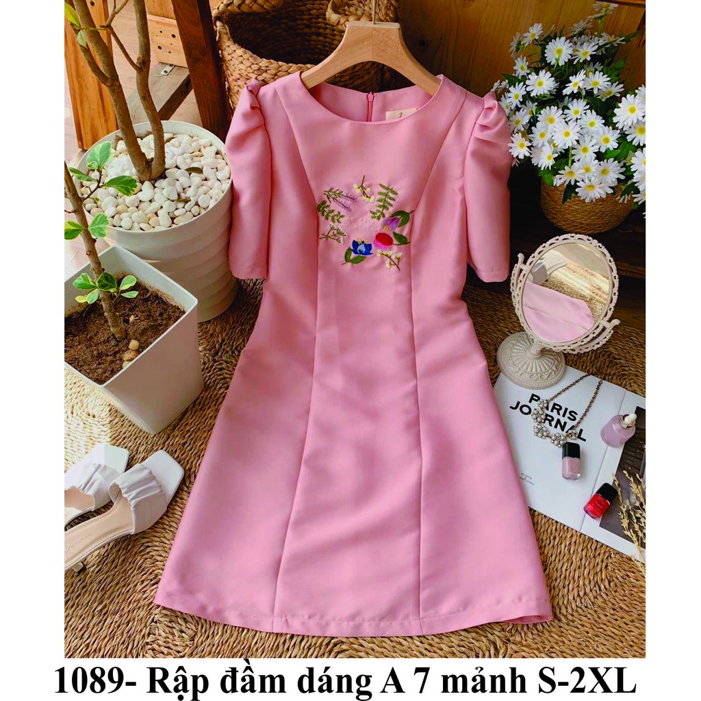 Rập đầm 7 mảnh dáng a mã 1089- rập giấy a0