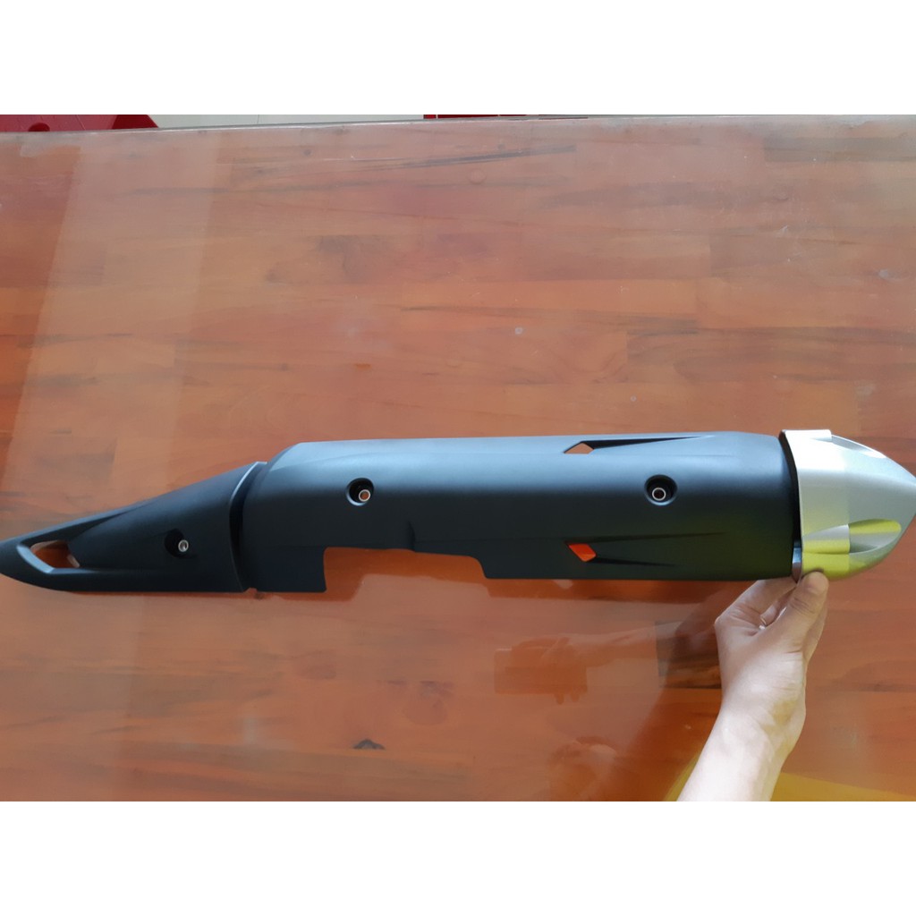 Bộ ốp pô kèm đích pô cho xe ex150 - hàng hãng
