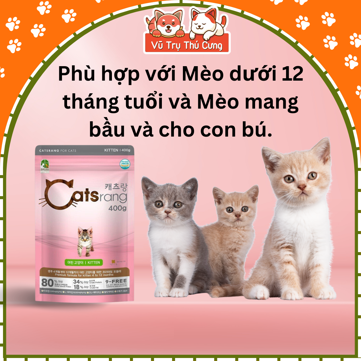 Catsapp kitten seed from Korea, cat nutrition supplements-bag 400g