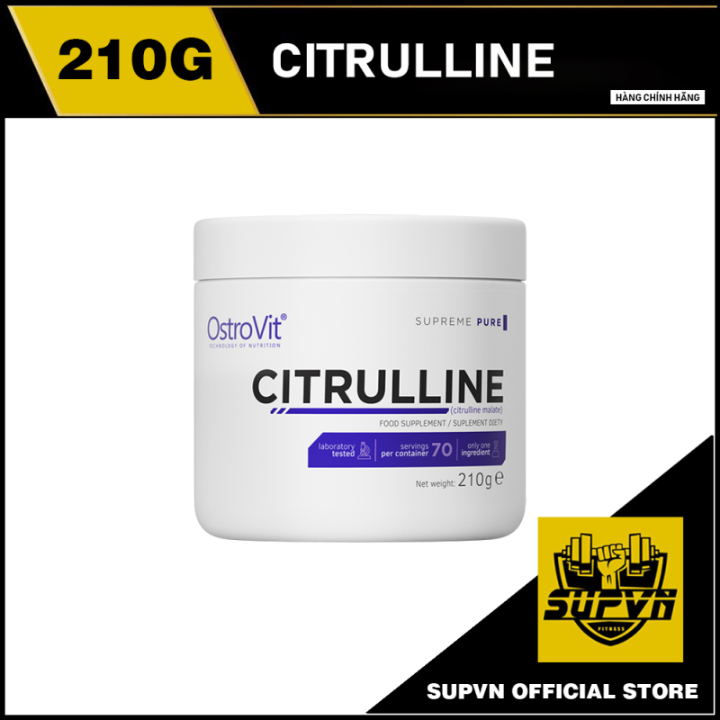 Citrulline Malate Ostrovit 210g - Tăng cường sức bền và sức mạnh trong tập luyện cao cấp