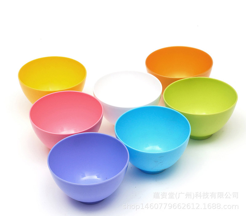 Chén nhựa dẻo trộn đắp mặt nạ dưỡng da siêu rẻ ( Giao màu ngẫu nhiên )
