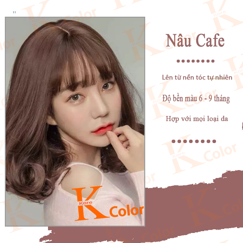 Thuốc nhuộm tóc Nâu Cafe Kcolor Kcolor