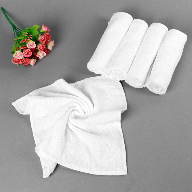Khăn mặt khăn trắng khăn cotton cao cấp 30cm x 30cm dày nặng 100gr Lan Bedding