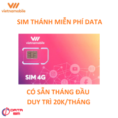 Sim 4G vietnamobile data không giới hạn sử dụng toàn quốc