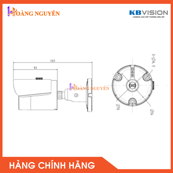 [HCM][NHÀ PHÂN PHỐI] Camera IP KBVISION KX-2011N hồng ngoại 30m 2.0Megapixel