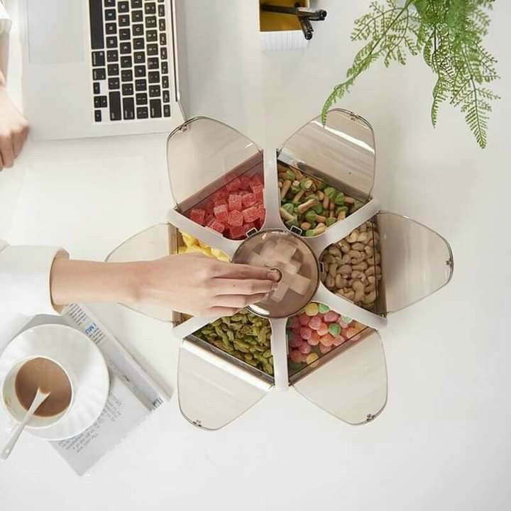 KHAY MỨT HOA 6 CÁNH SEN TUYỆT ĐẸP