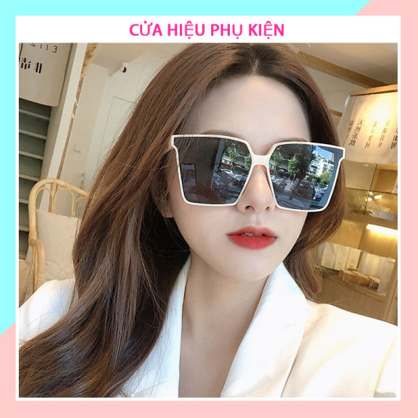 Giá bán Kính mát nữ mắt vuông phong cách Hàn Quốc Hottrend 2021 bảo vệ mắt chống tia UV, kính râm nữ đẹp giá rẻ phù hợp đi chơi đi biển chống chói mắt 210