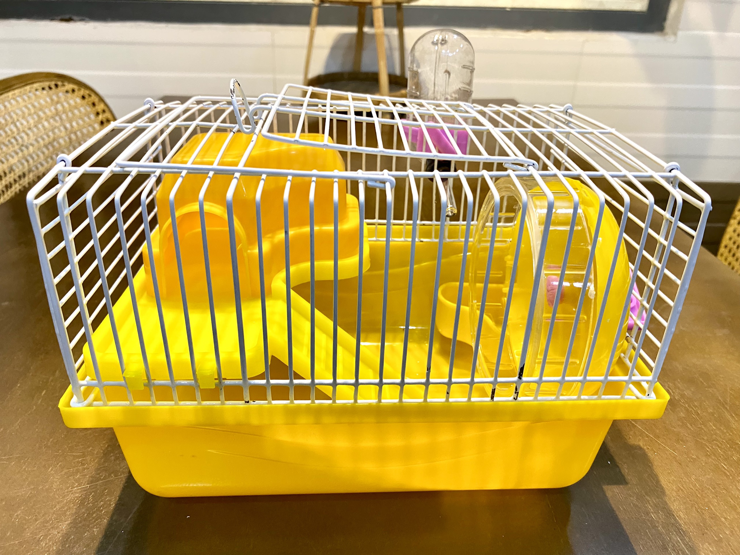 Lồng mini lửng 2 tầng đế thường và đế trong cho chuột hamster và các thú cưng khác