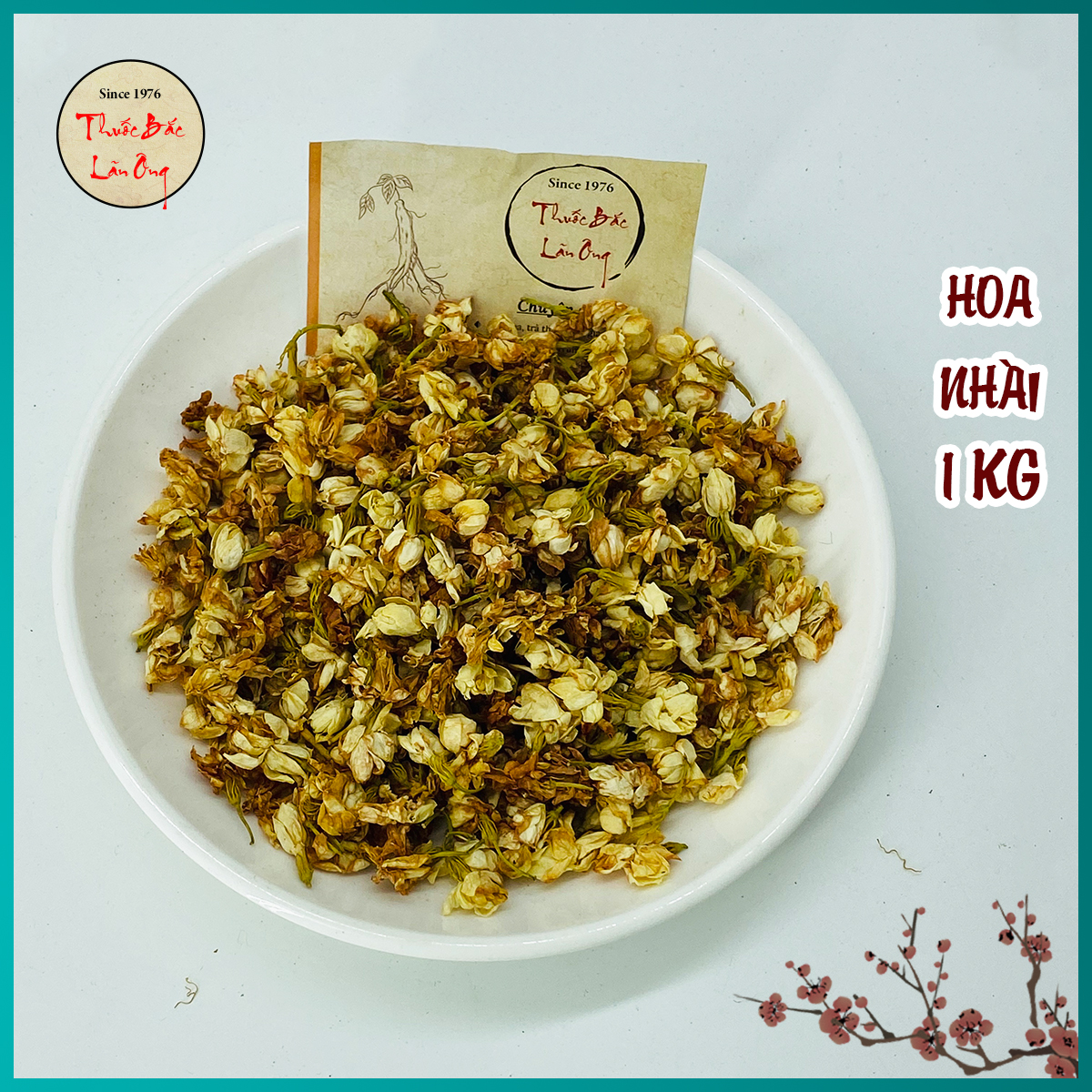 Hoa nhài khô - hoa lài khô 1kg hàng loại 1