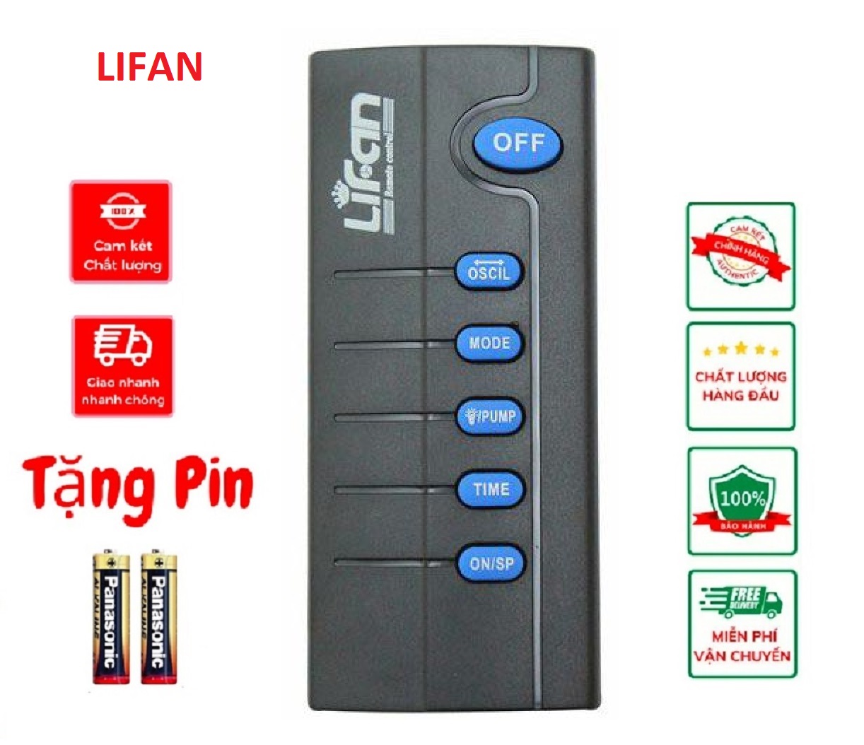 Điều khiển quạt LIFAN ,Remote từ xa LIFAN hàng chất lượng cao