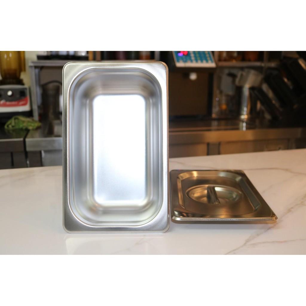 Khay inox đựng topping, đựng kem 1 phần 4