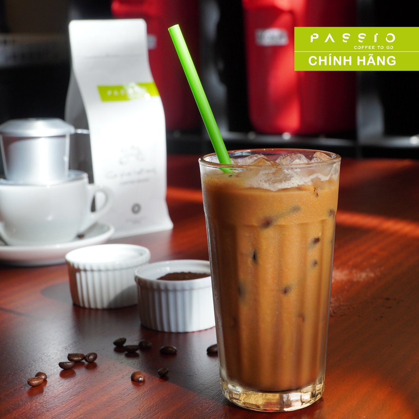 Cà phê Robusta dạng Hạt nguyên chất 100% rang mộc - Passio Coffee (250g)
