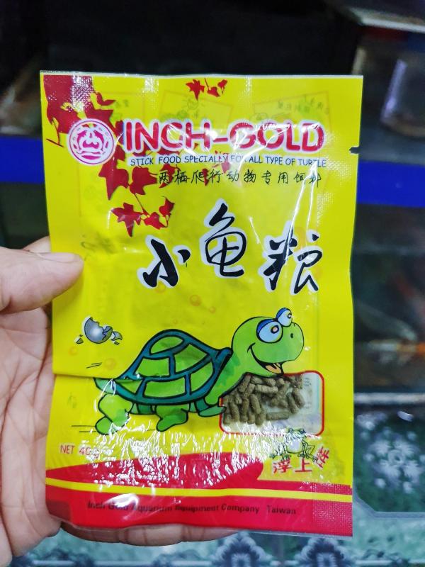 4 GÓI THỨC ĂN CHO RÙA INCH GOLD MỖI GÓI 40G