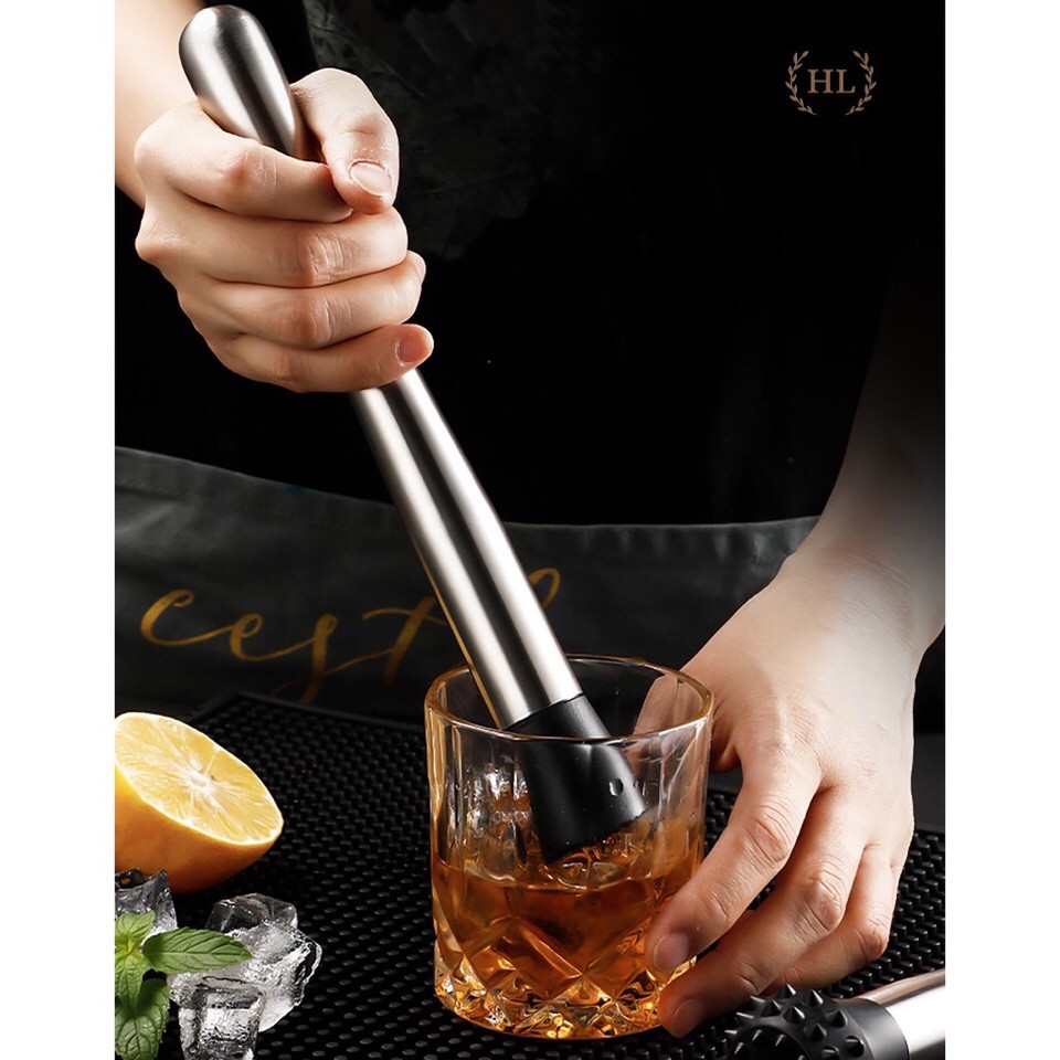 Chày dầm bằng inox, chày pha chế BARTENDER-HL