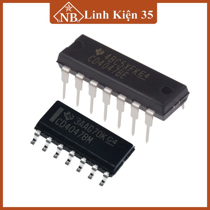 IC CD4047 SOP14 / DIP14 tiêu thụ điện năng thấp