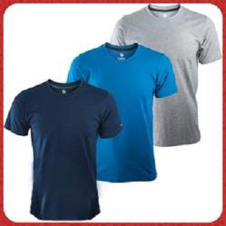 Combo 3 áo thun nam body cổ tròn vải dày mịn, thoáng mát phong cách hàn quốc ( xan h đen/ xanh/ xám )