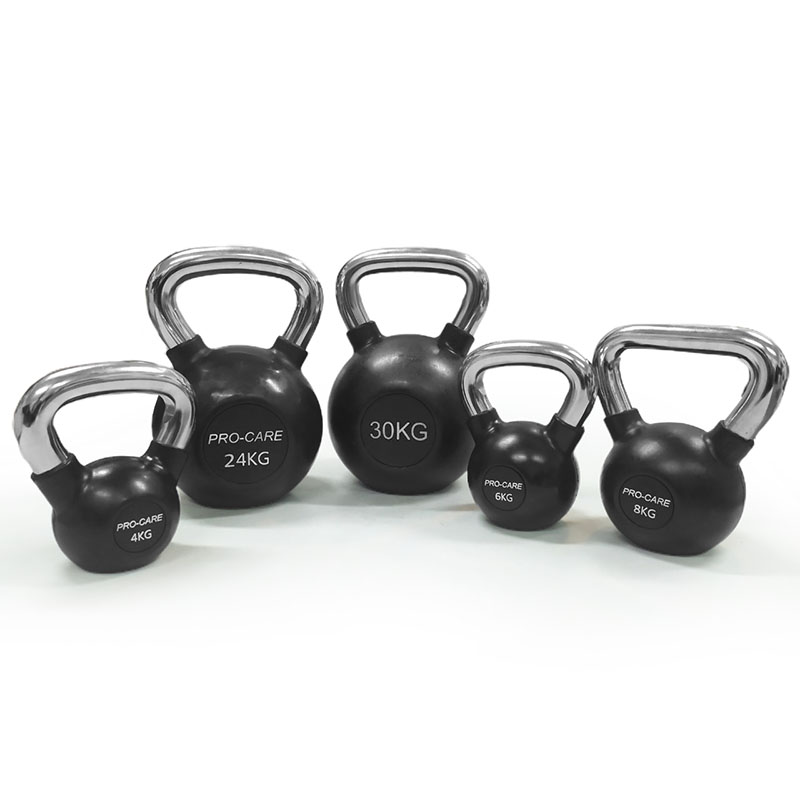Tạ bình vôi (Tạ Ấm- Tạ Quai Xách) bọc cao su Pro-care - 8kg