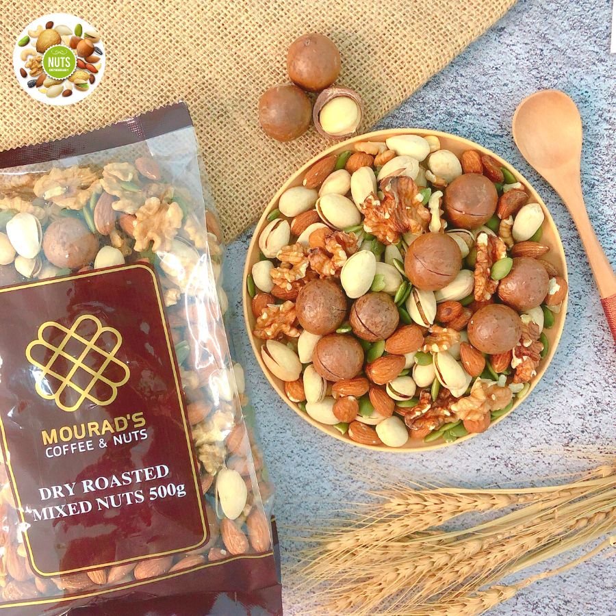 Hạt Mourad's Úc Túi 500g (Hạnh Nhân/ Bí Xanh/ Macca/ Óc Chó/ Hạt Dẻ/ Mix Hạt/ Nho Vàng/ Nho Mix) Hàng Chuẩn