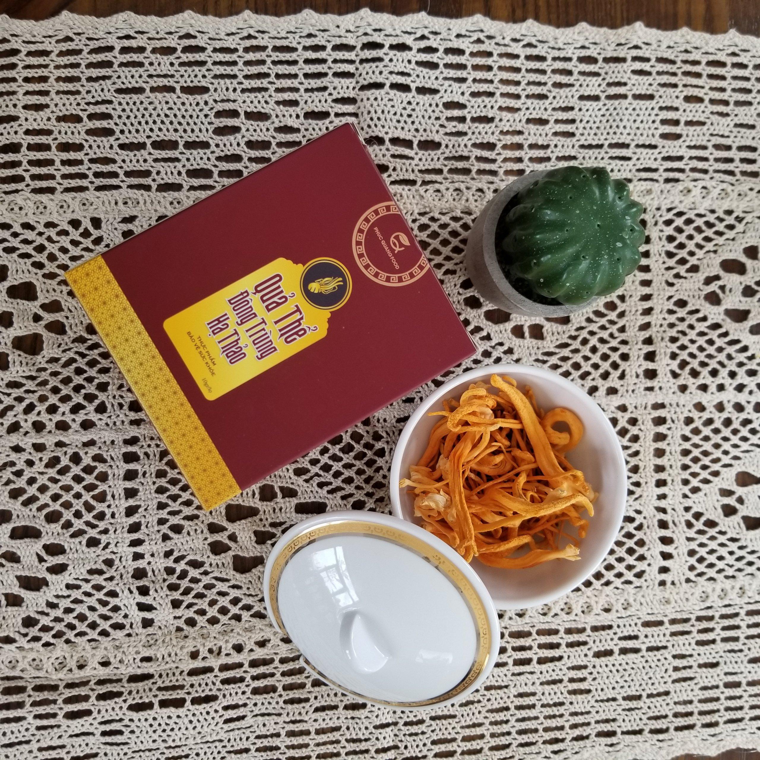 Quả Thể Đông Trùng Hạ Thảo phúc quang (10gr sấy thăng hoa) nhập khẩu