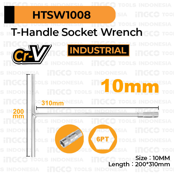Chìa vặn chữ t 10mm ingco htsw1008