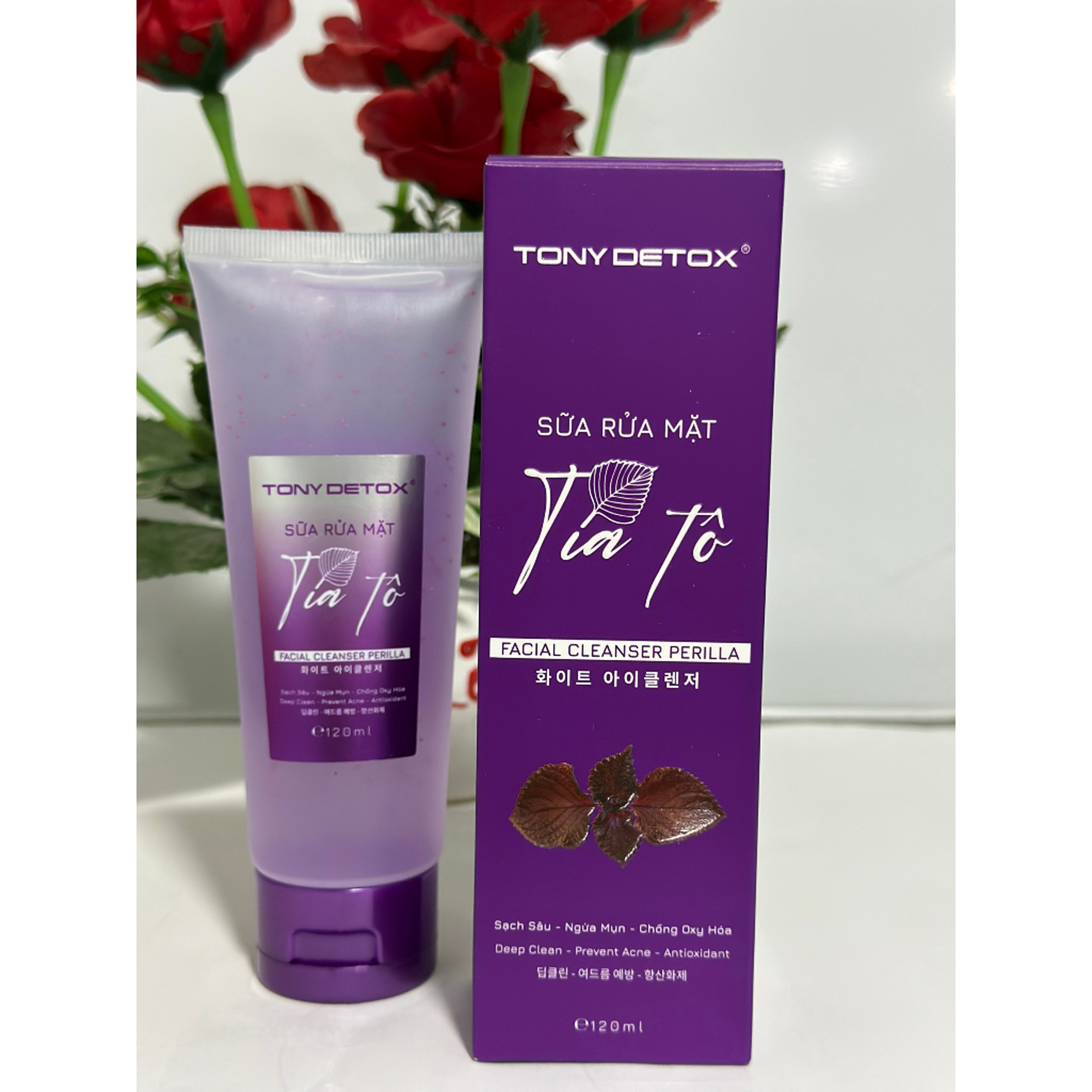 Sữa Rửa Mặt Tía Tô TONYDETOX - 120ml
